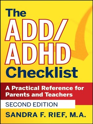 cover image of The ADD / ADHD Checklist